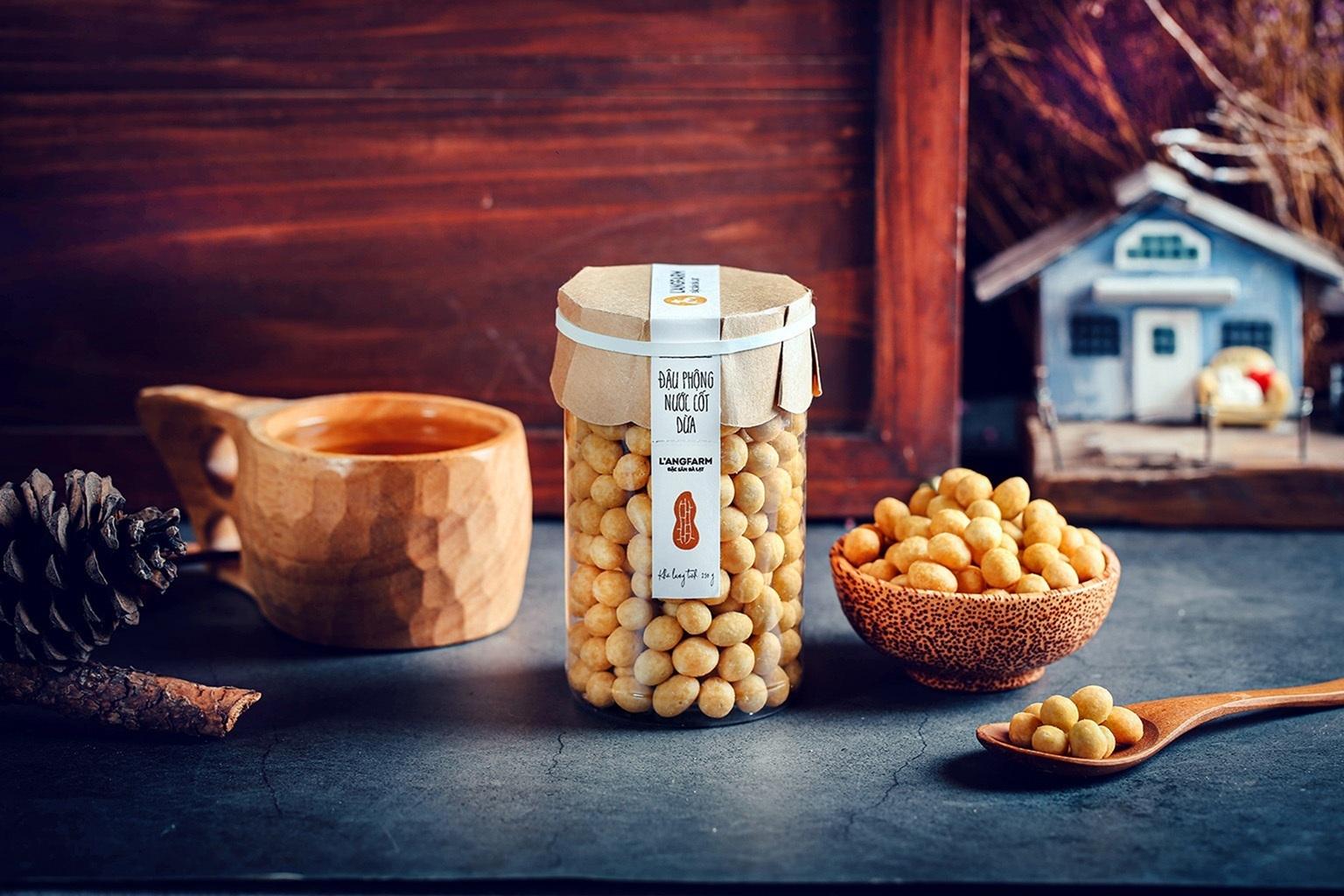 đậu phộng nước cốt dừa