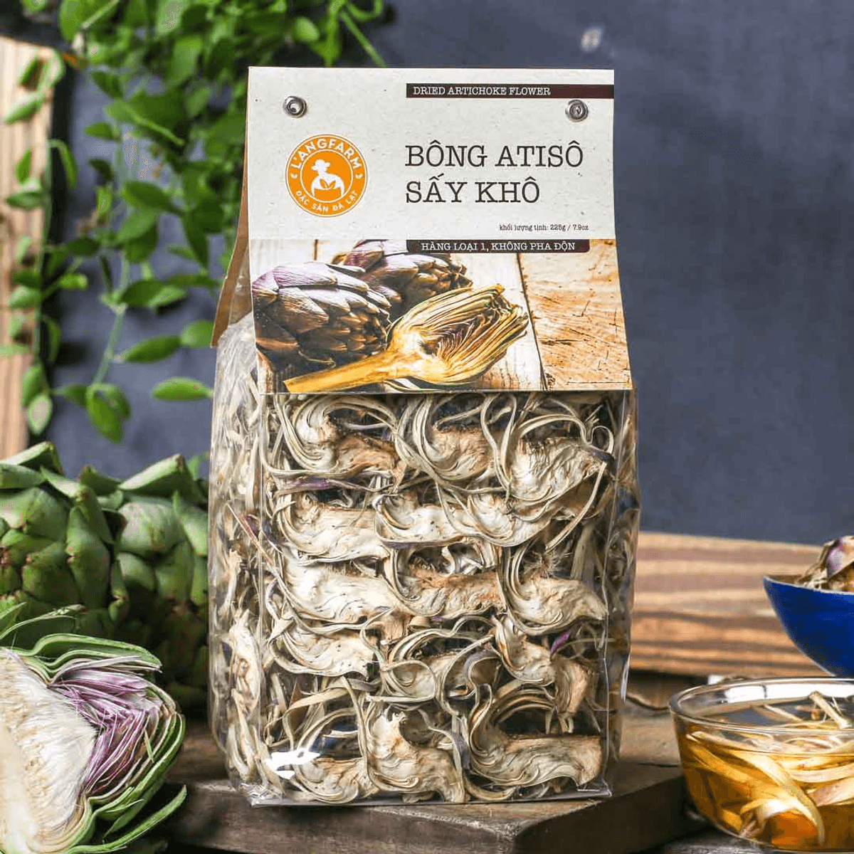 Bông atisô sấy khô, đặc sản Langfarm | Langfarm - Đặc Sản Đà Lạt